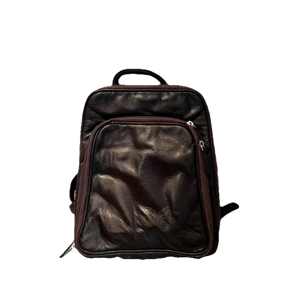 Osgoode Marley Women's RFID Brown‎ Leather Small Organizer Backpack Travel Purse